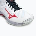 Scarpe da pallavolo da uomo Mizuno Wave Voltage 2 Mid bianco/salsa/nero 7