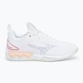 Scarpe da pallavolo da donna Mizuno Wave Luminous 3 bianco/aleuziano/rosa nuvola 2