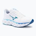 Scarpe da corsa da donna Mizuno Wave Sky 8 bianco/blu laser/blu marino