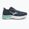 Scarpe da corsa da donna Mizuno Wave Sky 8 india ink/neo silver/polvere verde giada 2