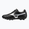 Scarpe da calcio per bambini Mizuno Morelia II Club AG nero/galassia argento/ombra scura
