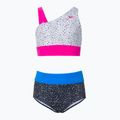 Costume da bagno a due pezzi per bambini Nike Water Dots Asymmetrical nero