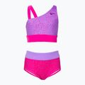 Nike Water Dots Asymmetrical rosa costume da bagno a due pezzi per bambini prime