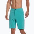 Pantaloncini da bagno Nike Flow 9" Hybrid lavati verde acqua da uomo 6