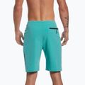 Pantaloncini da bagno Nike Flow 9" Hybrid lavati verde acqua da uomo 8