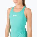 Costume intero Nike Essential Racerback lavaggio verde acqua per bambino 4