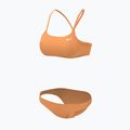 Costume da bagno due pezzi donna Nike Essential Sports Bikini crema pesca 5