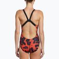 Costume da bagno intero da donna Nike Multiple Print Fastback bright crimson 7