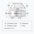 Tenda da campeggio Vango Scafell 200 pamir verde per 2 persone 2
