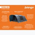 Tenda da campeggio per 5 persone Vango Sierra 500 blu profondo 13