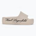 Infradito donna KARL LAGERFELD Kobo II Hotel Logo bianco sporco eco eva