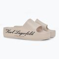 Infradito donna KARL LAGERFELD Kobo II Hotel Logo bianco sporco eco eva 2