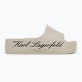 Infradito donna KARL LAGERFELD Kobo II Hotel Logo bianco sporco eco eva 2