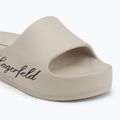 Infradito donna KARL LAGERFELD Kobo II Hotel Logo bianco sporco eco eva 7