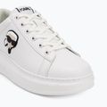Scarpe da donna KARL LAGERFELD Kapri Nft Lo Lace in pelle bianca 7