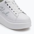 KARL LAGERFELD scarpe da donna Anakapri Signia in pelle bianca e argento 7