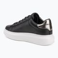 KARL LAGERFELD scarpe da donna Kapri Maison in pelle nera e argento 3