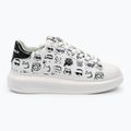 KARL LAGERFELD scarpe da donna Kapri Twin Nft Graffiti in pelle bianca/nero 8