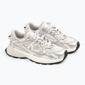 KARL LAGERFELD scarpe da donna Orion Sidetrim pelle/tessuto bianco con argento 2