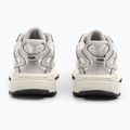 KARL LAGERFELD scarpe da donna Orion Sidetrim pelle/tessuto bianco con argento 3