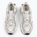 KARL LAGERFELD scarpe da donna Orion Sidetrim pelle/tessuto bianco con argento 4