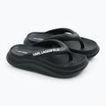 Infradito da donna KARL LAGERFELD Skoona II Hotel Thong in gomma nera 2