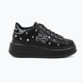 KARL LAGERFELD scarpe da donna Anakapri Autograph Studs pelle nera c/argento