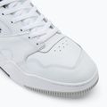 Scarpe Lacoste Lineshot da uomo con colletto a contrasto in pelle bianco/nero 7
