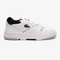 Scarpe Lacoste Lineshot da uomo con colletto a contrasto in pelle bianco/nero 9