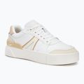 Scarpe Lacoste donna L002 Evo Monograms bianco / marrone chiaro