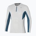 Uomo running Longsleeve Mizuno Dryaeroflow Half Zip nimbus cloud