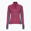 Felpa running donna Mizuno Warmalite Half Zip viola quarzo