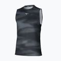 Maglietta da running Mizuno Core Graphic senza maniche da uomo, nero