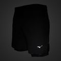 Pantaloncini da corsa Mizuno Trail ER 2IN1 da uomo, nero 6