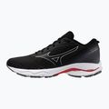 Scarpe da corsa da uomo Mizuno Wave Prodigy 6 nero/argento galassia/rosso ad alto rischio 8