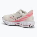 Scarpe da corsa da donna Mizuno Wave Rider 28 bianco neve/rosa camelia/vintage indigo 3