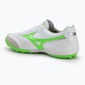Scarpe da calcio Mizuno Morelia Sala Elite TF da uomo bianco/verde neon/argento galassia 3