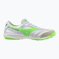 Scarpe da calcio Mizuno Morelia Sala Elite TF da uomo bianco/verde neon/argento galassia