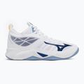 Scarpe da pallavolo Mizuno Wave Dimension Mid bianche/blu bellwether/belairblu 2