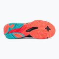Mizuno Wave Lightning Z8 Mid scarpa da pallavolo nero/fiamma di neon/blu pavone 4