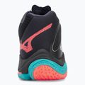Mizuno Wave Lightning Z8 Mid scarpa da pallavolo nero/fiamma di neon/blu pavone 6