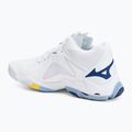 Mizuno Wave Lightning Z8 Mid scarpe da pallavolo bianco/blu/bel air blue 3