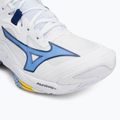 Mizuno Wave Lightning Z8 Mid scarpe da pallavolo bianco/blu/bel air blue 7