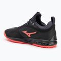 Scarpe da pallavolo Mizuno Wave Luminous 3 nero/fiamma di neon/blu pavone 3