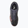 Scarpe da pallavolo Mizuno Wave Voltage 2 nero/fiamma neon/blu pavone 5