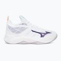 Scarpe da pallavolo Mizuno Wave Dimension bianco/viola indaco/rosa camelia 2