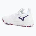 Mizuno Wave Momentum 3 scarpe da pallavolo bianco/viola indaco/rosa camelia 3