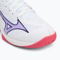 Scarpa da pallavolo Mizuno Thunder Blade Z bianco/viola indaco/rosa camelia 7