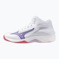 Scarpe da pallavolo da donna Mizuno Thunder Blade Z Mid bianco/viola indaco/camellaros 8