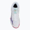 Scarpe da pallavolo da donna Mizuno Thunder Blade Z Mid bianco/viola indaco/camellaros 5